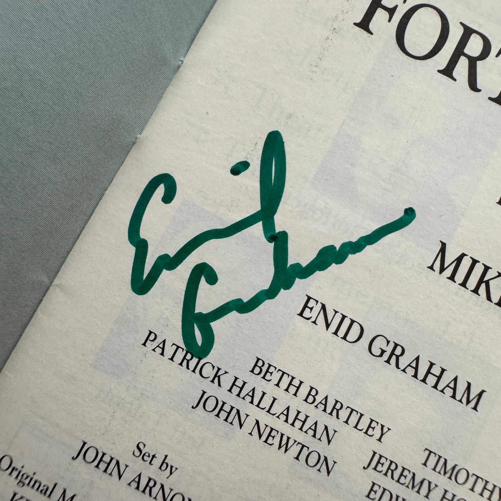 Fortune's Fool Cast Signed Theater Playbill Autographed Signature Alan Bates +