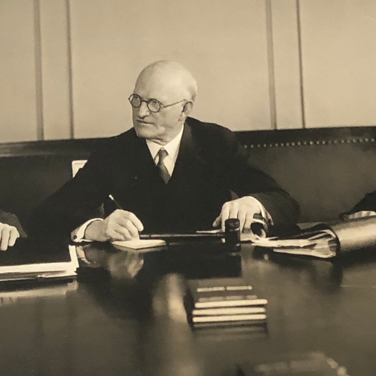 Press Photo Photograph Shipping Board Boardroom Meeting 1933 Underwood Photo