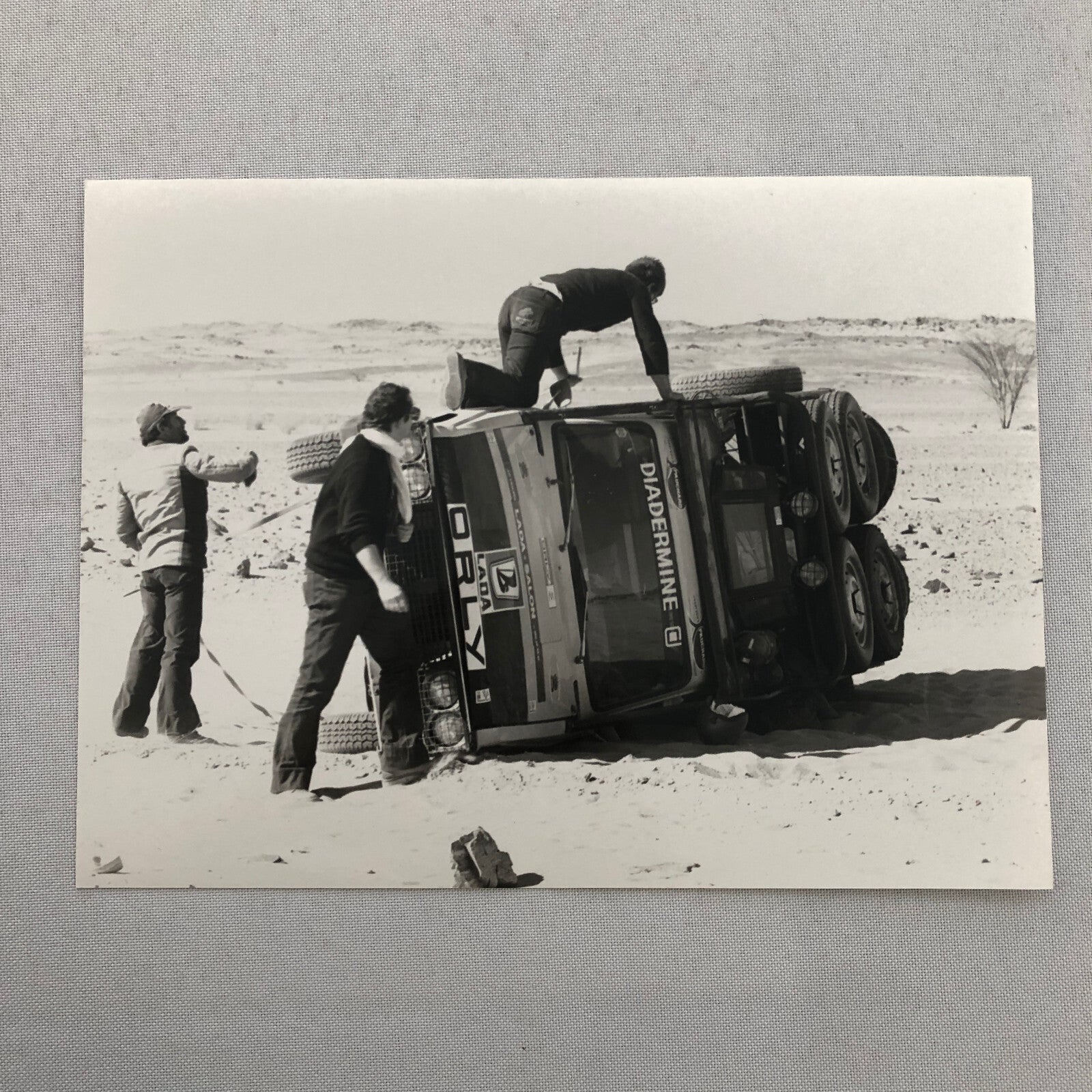 1980 Transafrica Rally Rallye Photo Photograph DPPI Truck Crash Wreck Africa