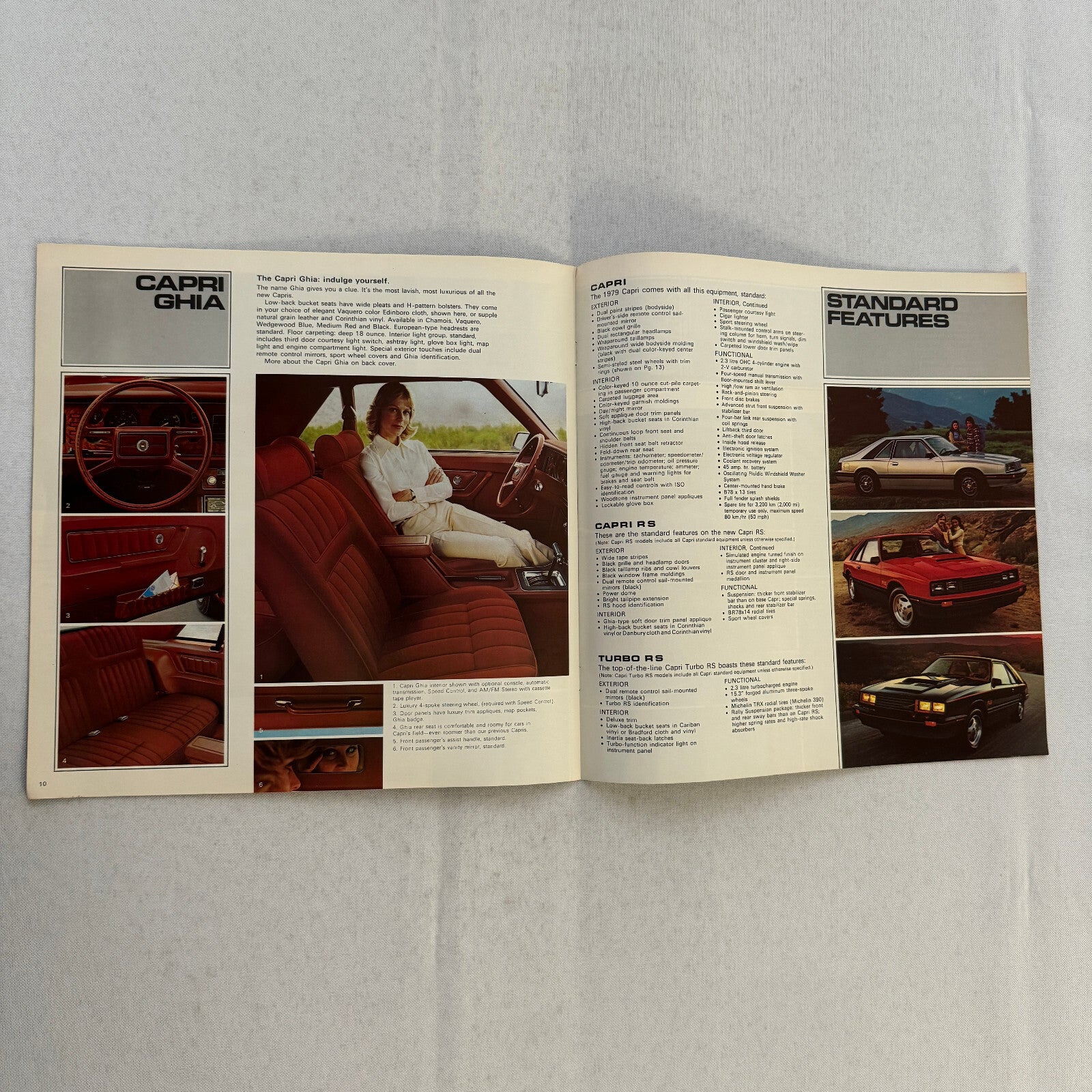 1979 Mercury Capri Car Sales Brochure Catalog Advertising Canadian