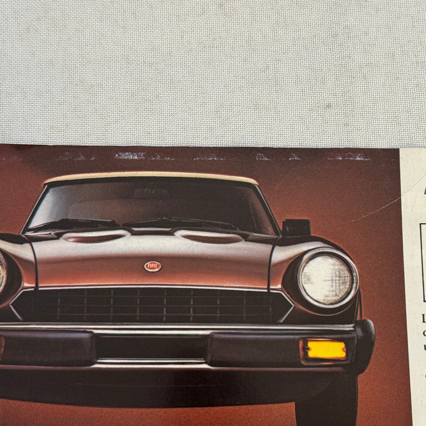 Fiat Spider 2000 Car Sales Brochure Catalog Advertising FRENCH Canadian