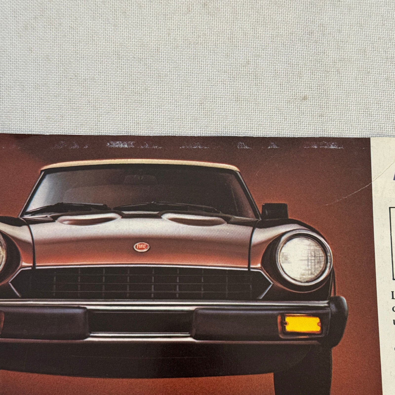 Fiat Spider 2000 Car Sales Brochure Catalog Advertising FRENCH Canadian