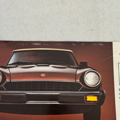 Fiat Spider 2000 Car Sales Brochure Catalog Advertising FRENCH Canadian