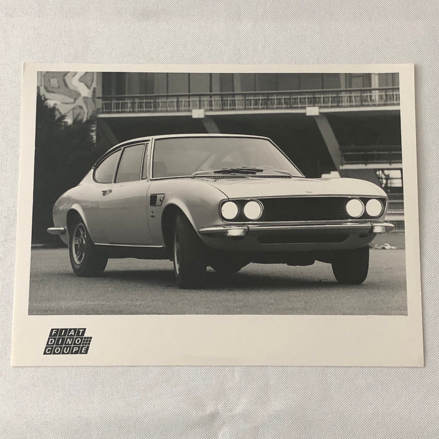 Fiat Dino Coupe Factory Press Photo Photograph 1970