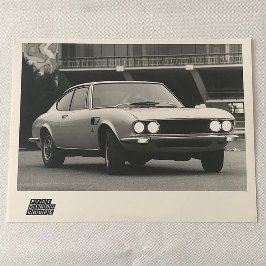 Fiat Dino Coupe Factory Press Photo Photograph 1970