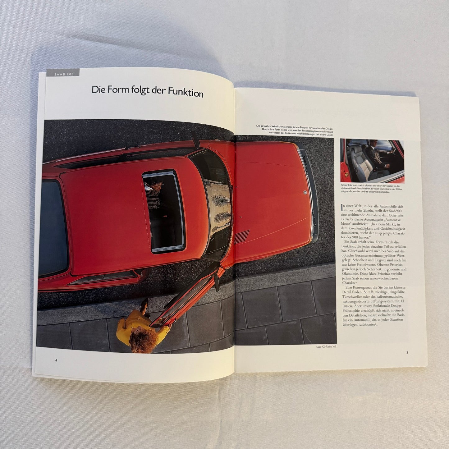 1992 Saab 900 Car Sales Brochure Catalog Saab 900 Cabriolet Turbo 16S GERMAN