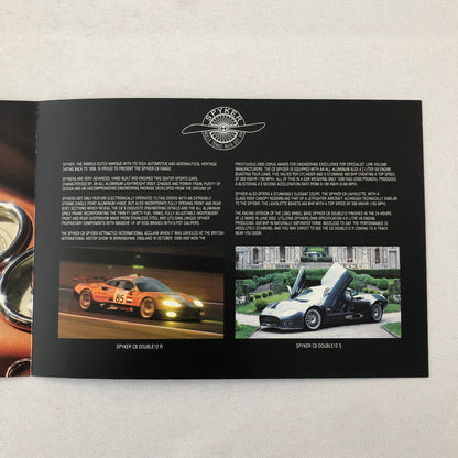 Spyker Car Sales Brochure Catalog C8 Double12 R S C8 Laviolette
