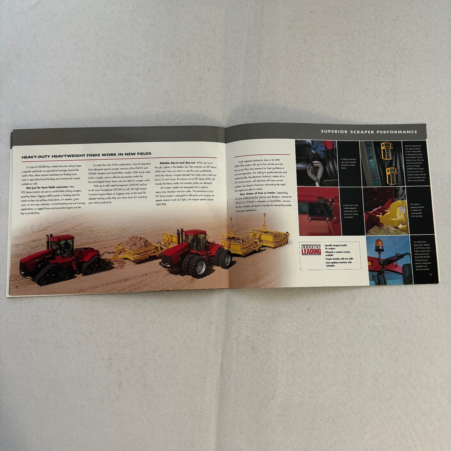 Case STX Series Steiger Tractor Sales Brochure Catalog Advertising 275 to 440 HP