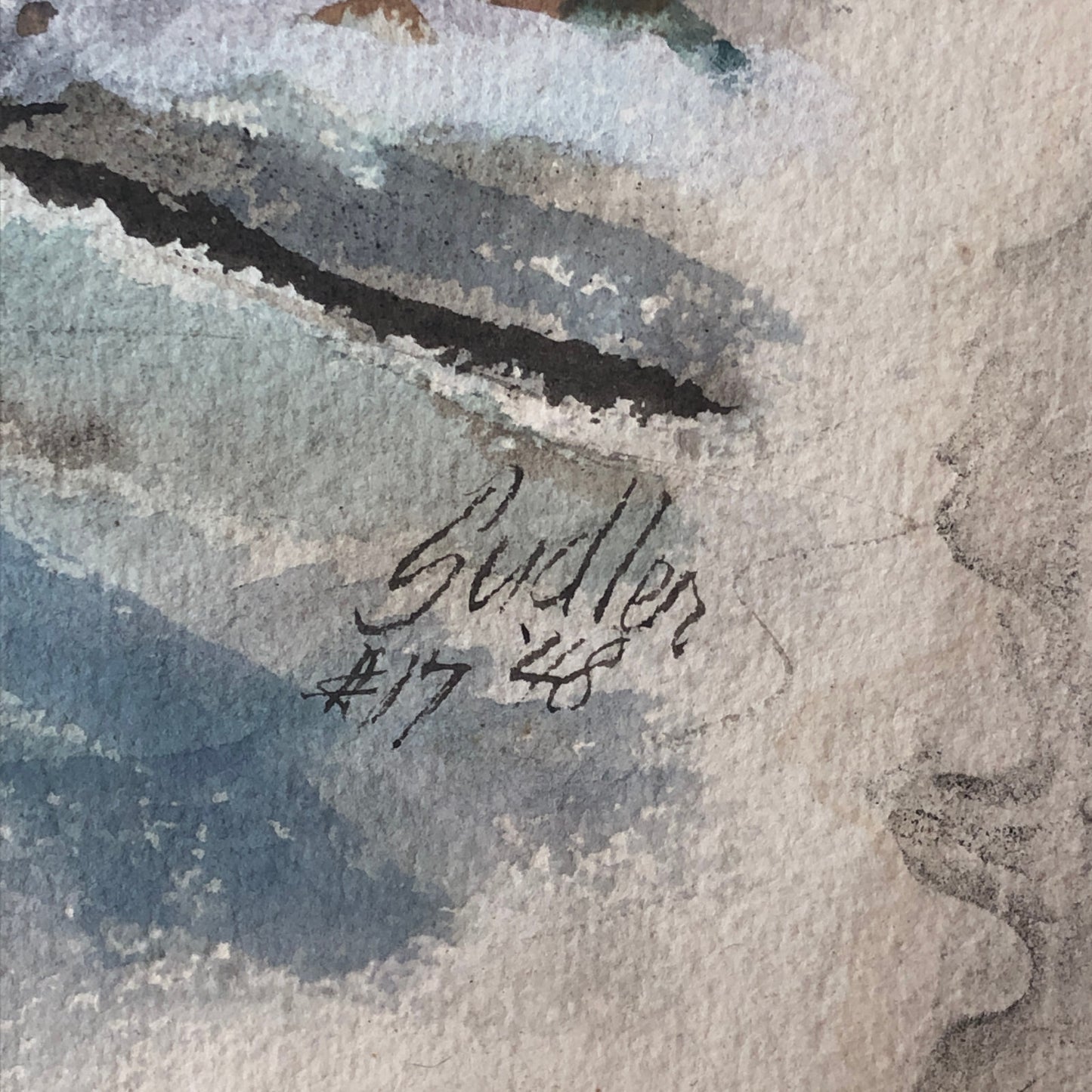 Vintage Painting Art Artwork Artist Arthur E Sudler 1948 Signed Trees