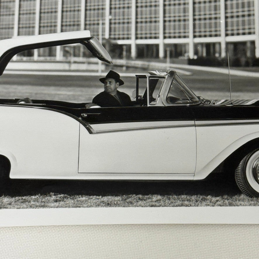 1957 Ford Fairlane Sunliner Convertible Car Photo Photograph Modern Print