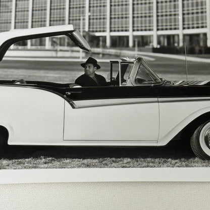 1957 Ford Fairlane Sunliner Convertible Car Photo Photograph Modern Print