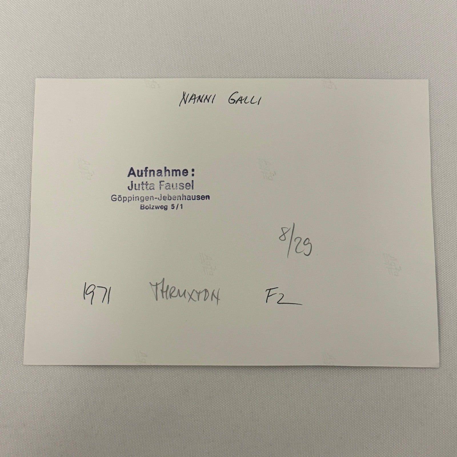 Vintage Racing Photo 1971 Thruxton F2 Race Nanni Galli Motorsport Driver