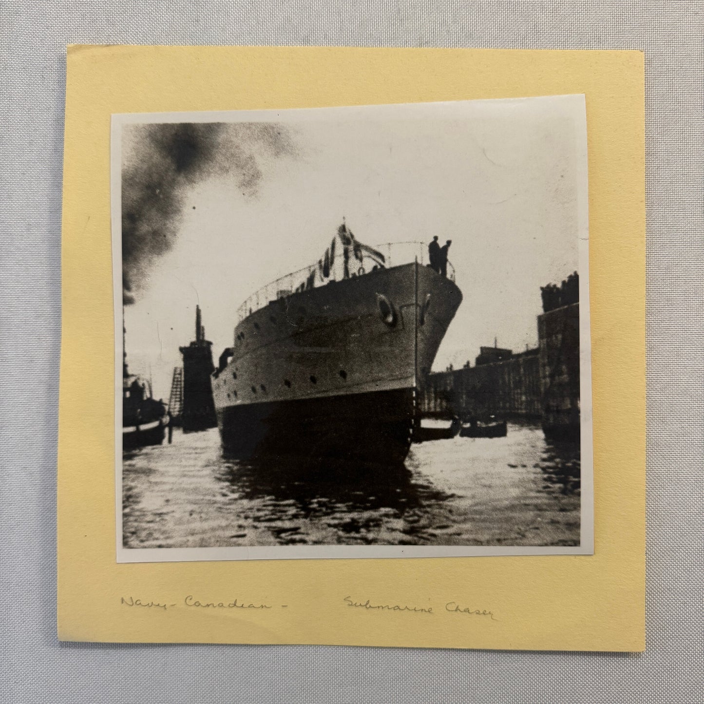 Royal Canadian Navy Submarine Chaser Ship Boat Photo Photograph