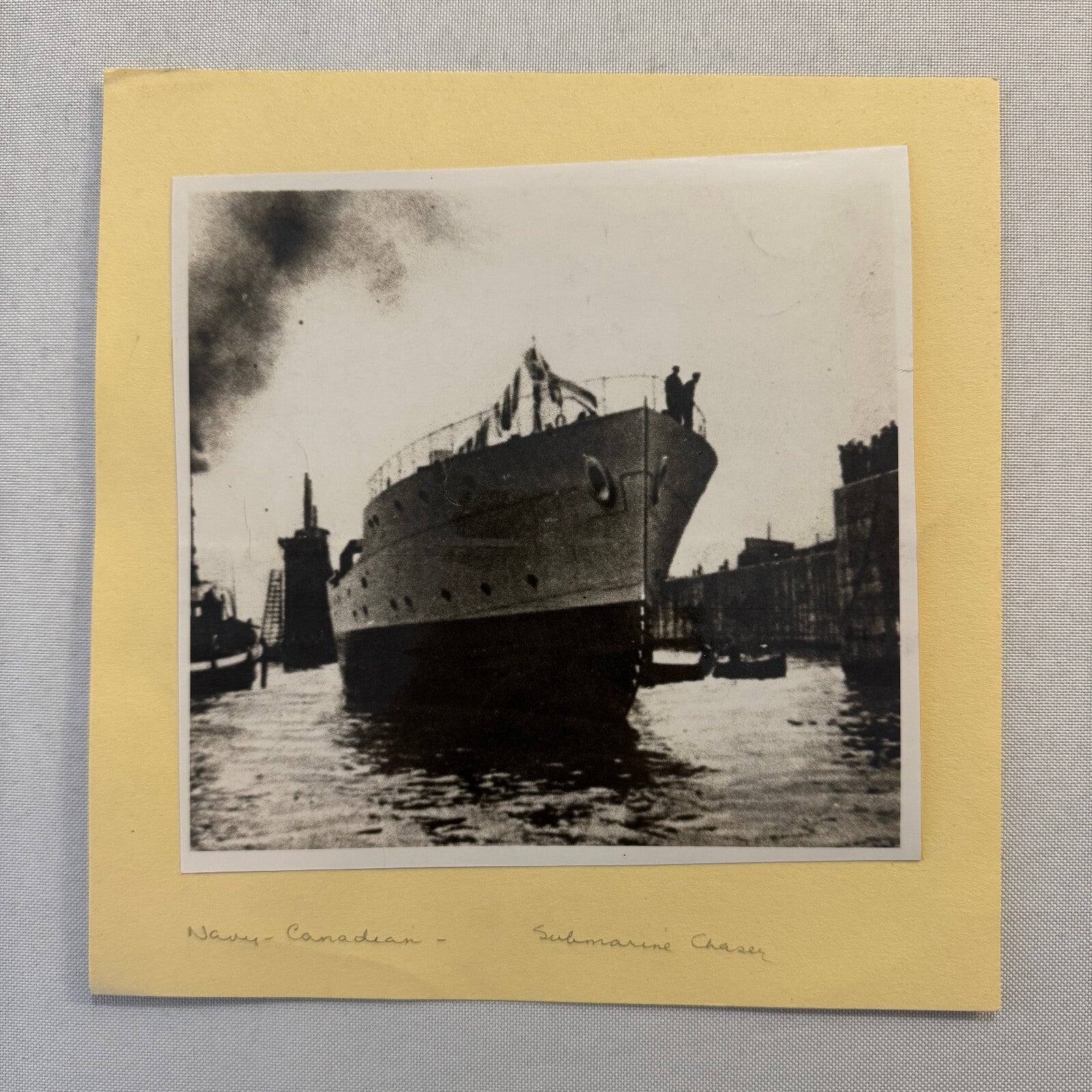 Royal Canadian Navy Submarine Chaser Ship Boat Photo Photograph