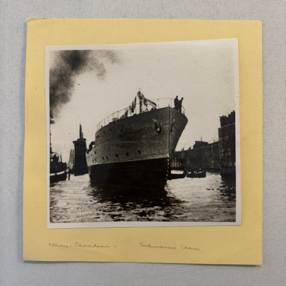 Royal Canadian Navy Submarine Chaser Ship Boat Photo Photograph