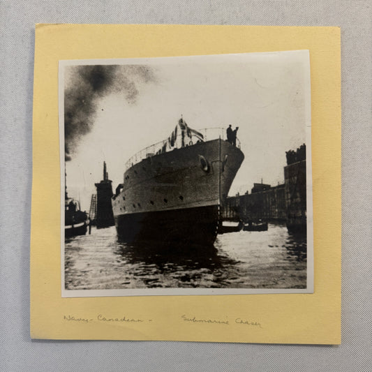 Royal Canadian Navy Submarine Chaser Ship Boat Photo Photograph