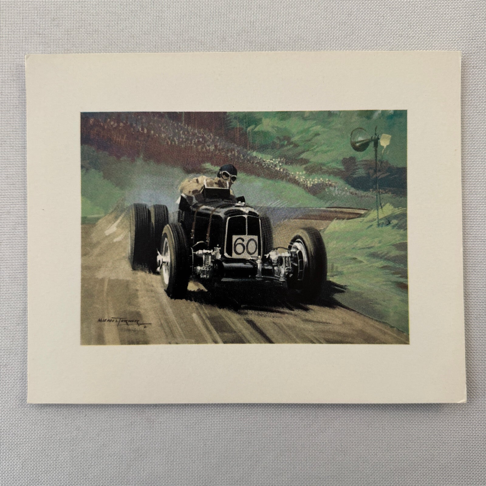 Raymond Mays Shelsley Walsh Hill Climb ERA Racing 1949 Illustration Print