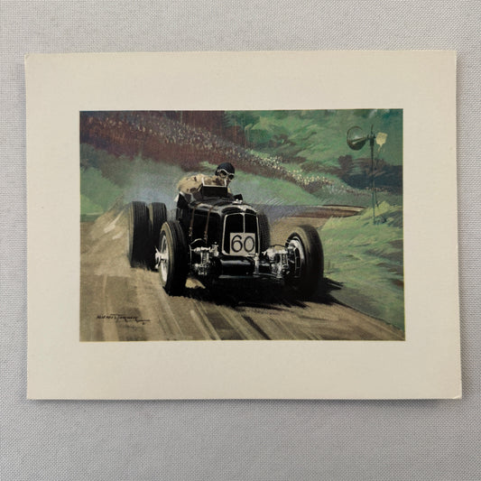 Raymond Mays Shelsley Walsh Hill Climb ERA Racing 1949 Illustration Print
