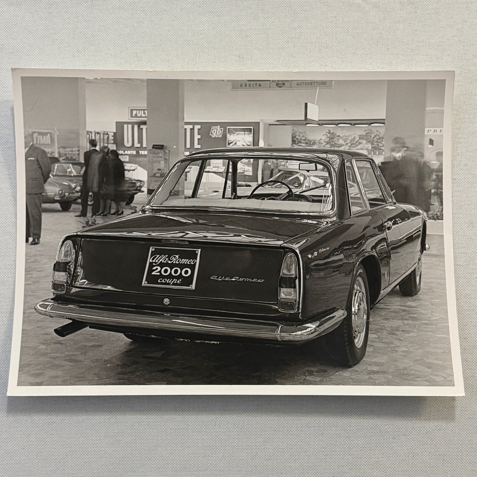 Alfa Romeo 2000 Coupe Car Photo Photograph Print Vintage