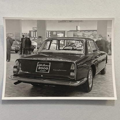 Alfa Romeo 2000 Coupe Car Photo Photograph Print Vintage