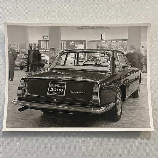Alfa Romeo 2000 Coupe Car Photo Photograph Print Vintage