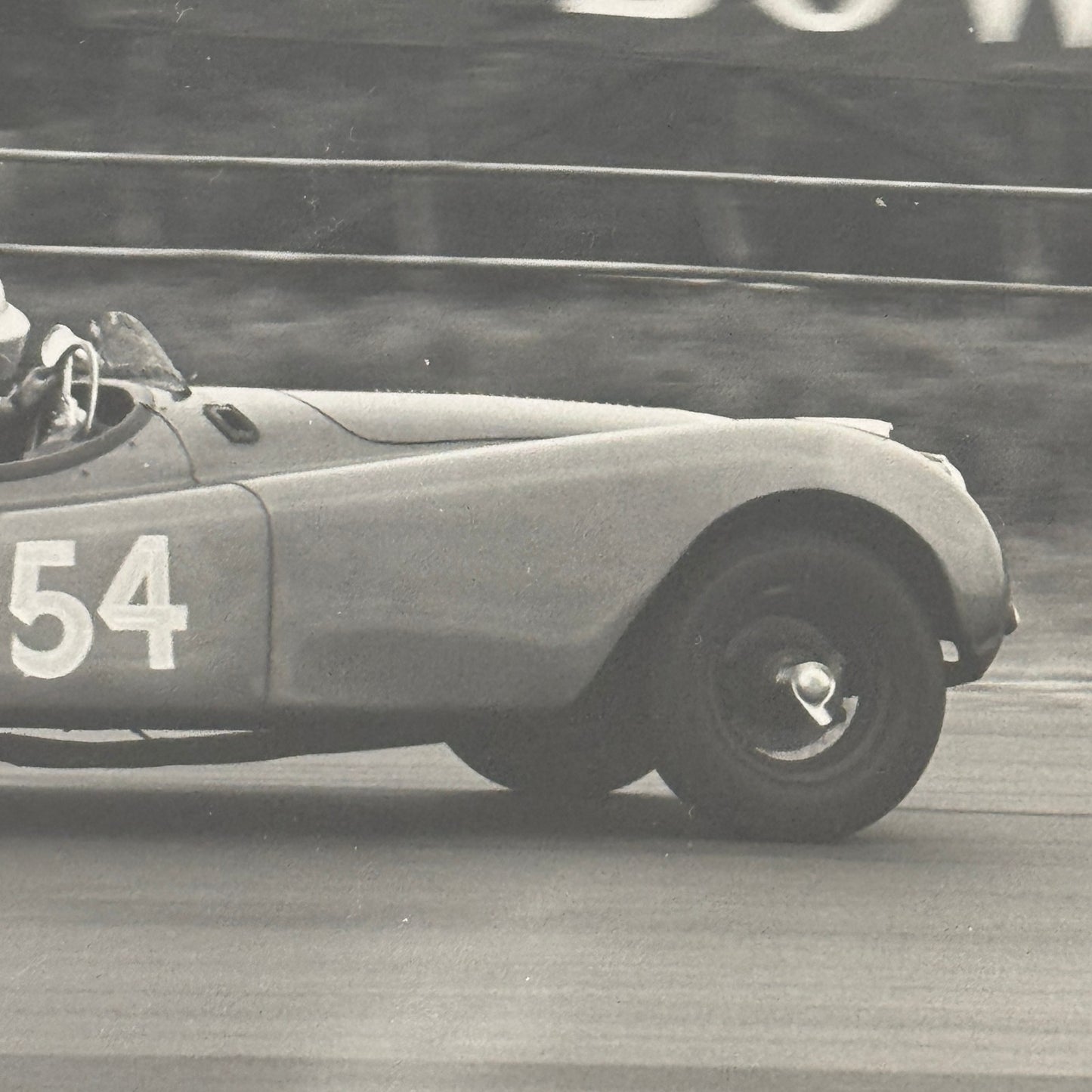 Vintage Racing Photo Jaguar XK120 XK 120 Car 1964 Motorsport Print Guy Griffiths