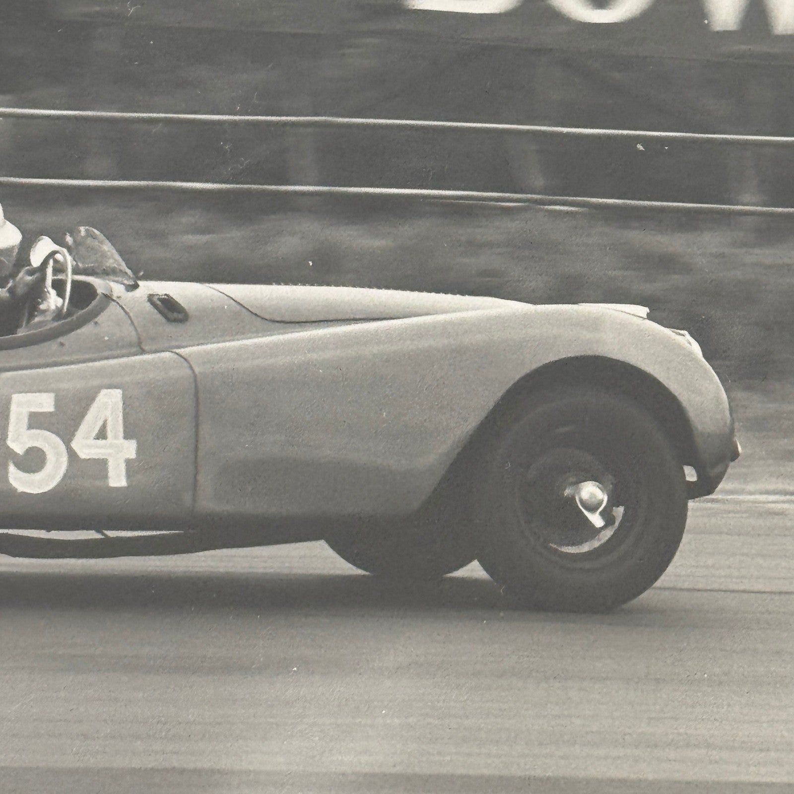 Vintage Racing Photo Jaguar XK120 XK 120 Car 1964 Motorsport Print Guy Griffiths
