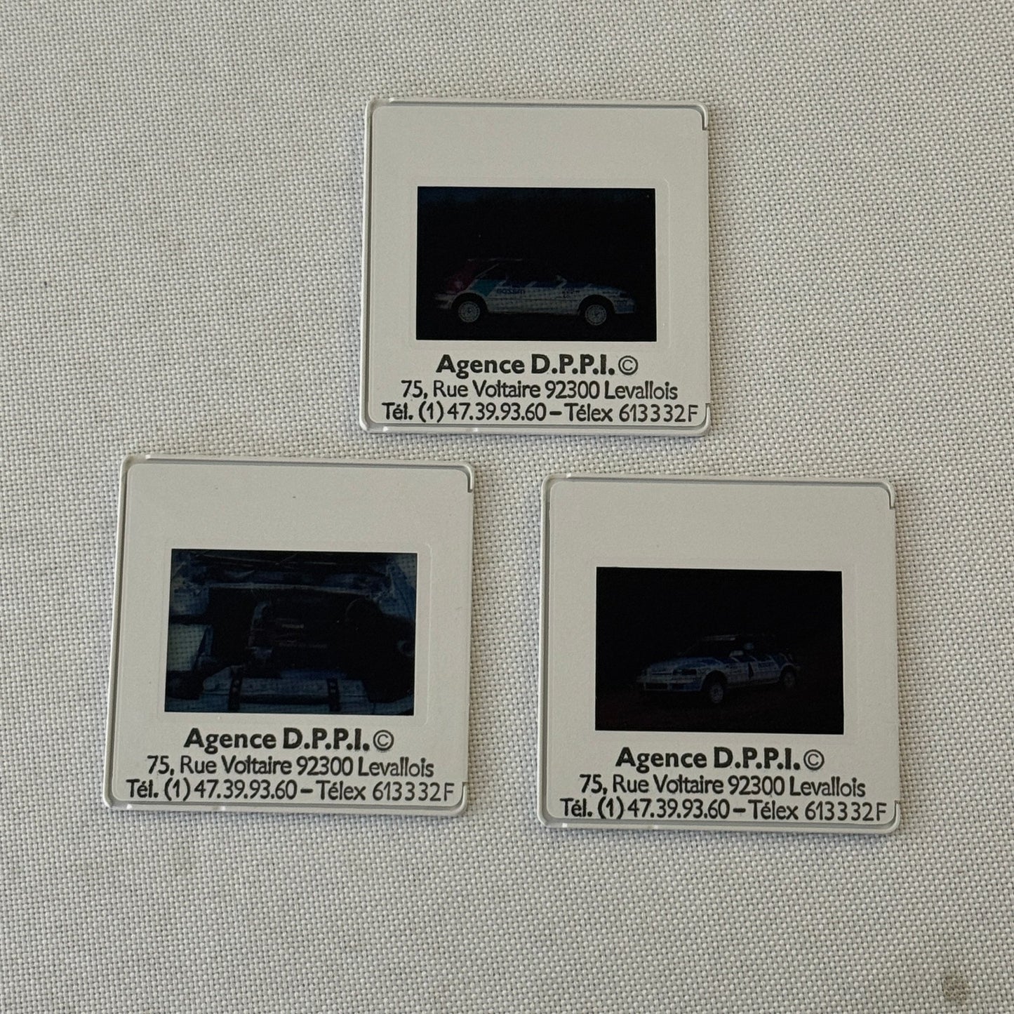 Mazda 323 Rallye Rally Racing 35mm Slide Photo Lot 3x DPPI Agency