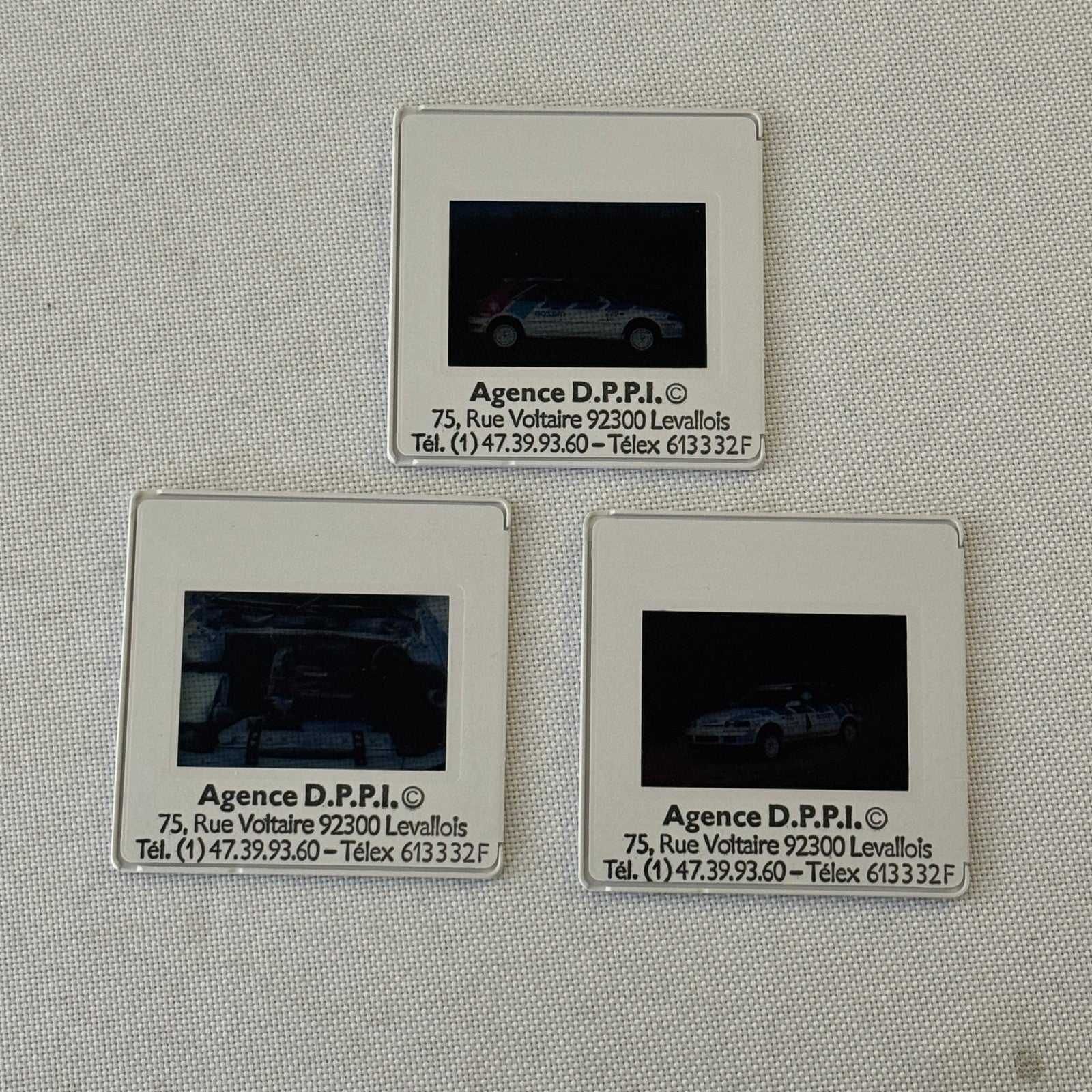 Mazda 323 Rallye Rally Racing 35mm Slide Photo Lot 3x DPPI Agency