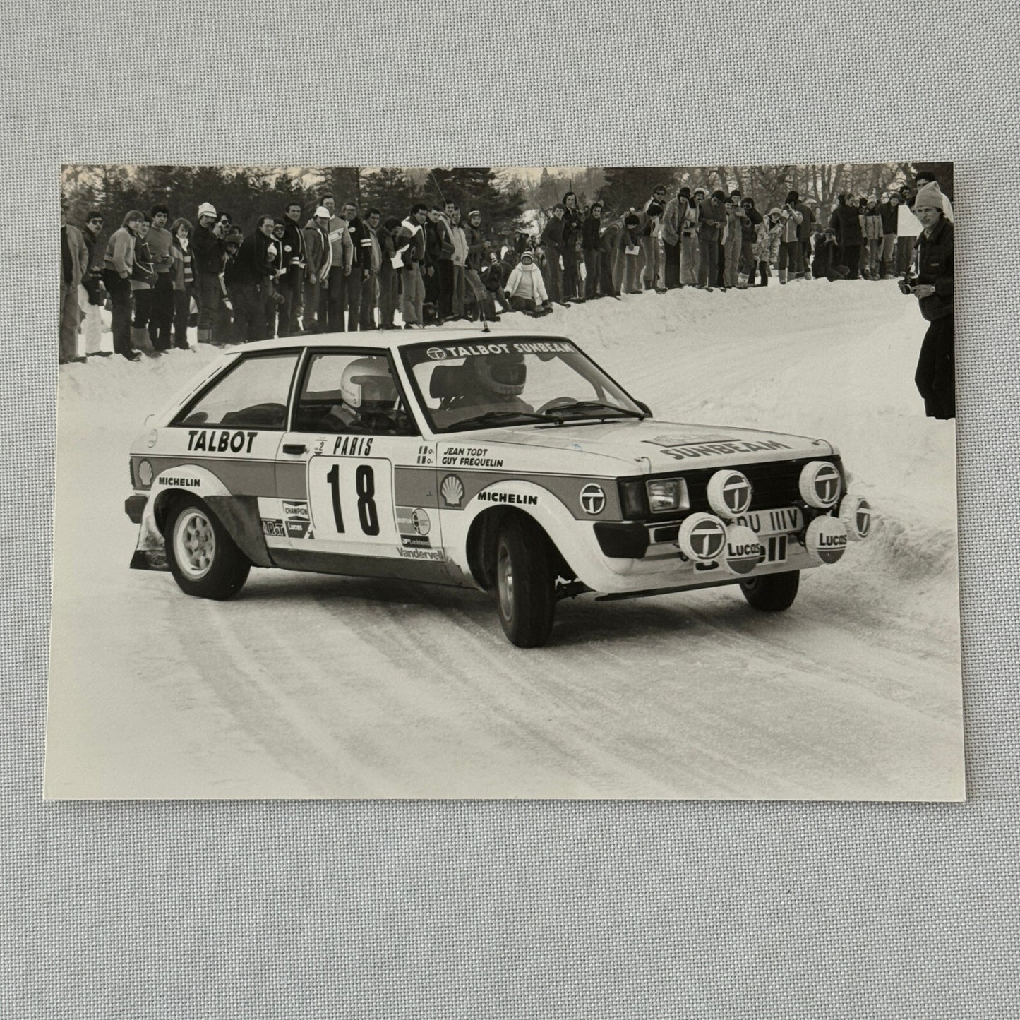 1980 Rallye Monte Carlo Press Photo Photograph DPPI Talbot Sunbeam Car