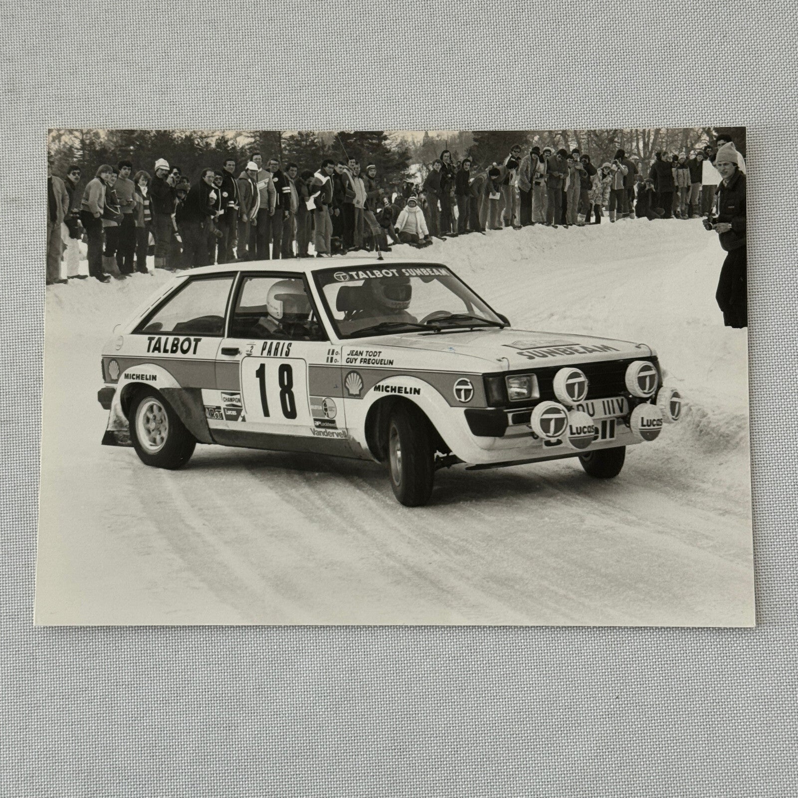 1980 Rallye Monte Carlo Press Photo Photograph DPPI Talbot Sunbeam Car