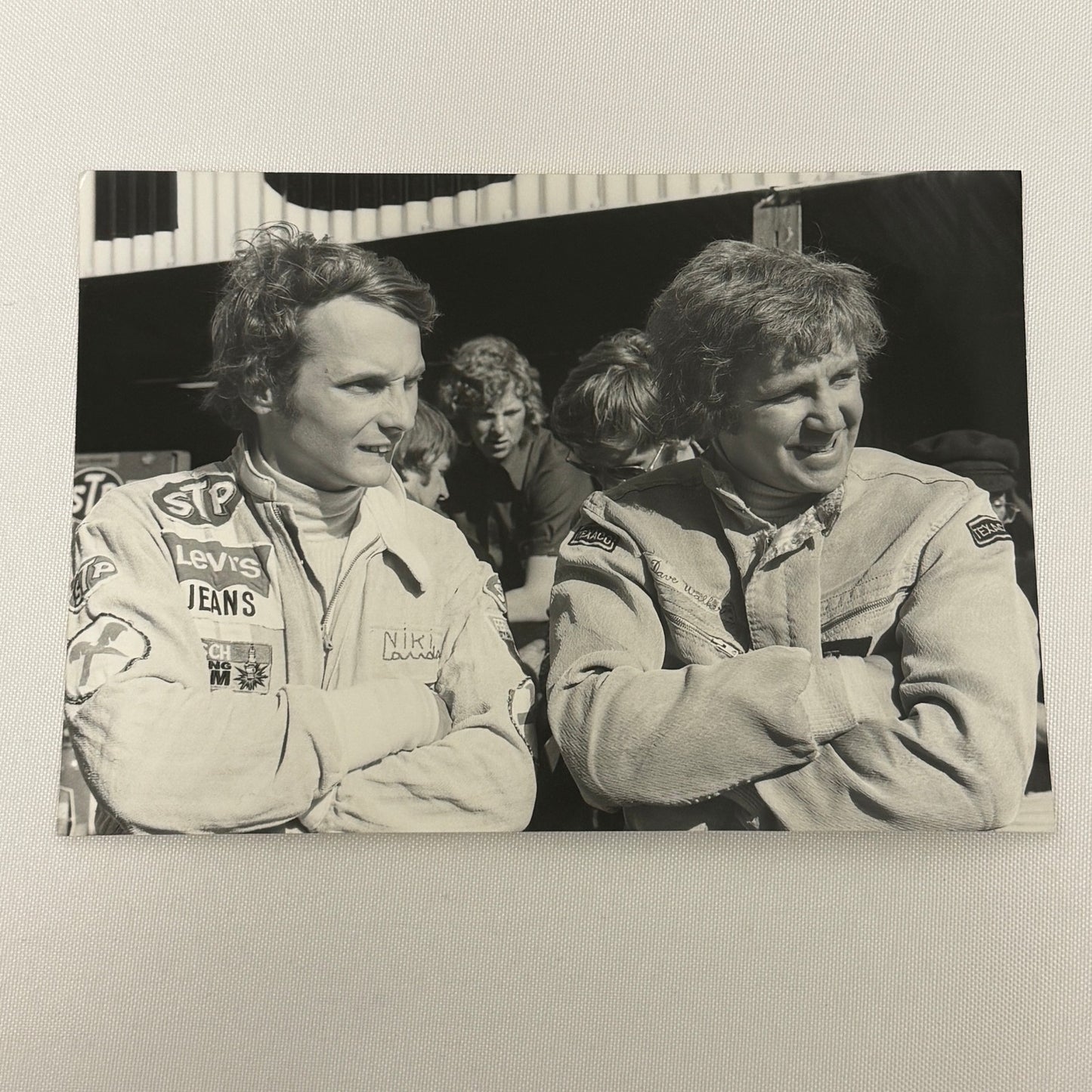 Vintage Racing Photo Niki Lauda Dave Walker 1972 Grand Prix Race