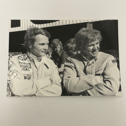 Vintage Racing Photo Niki Lauda Dave Walker 1972 Grand Prix Race