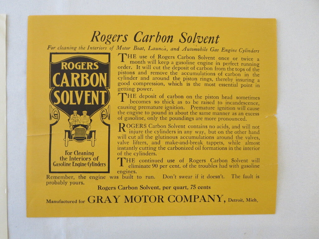 1909 Gray Motor Company Boat & Engine Accessory Sales Brochure Catalog 