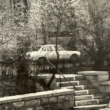 Vintage Street Photograph VW Volkswagen Beetle Montreal Foam Mounted Large Print