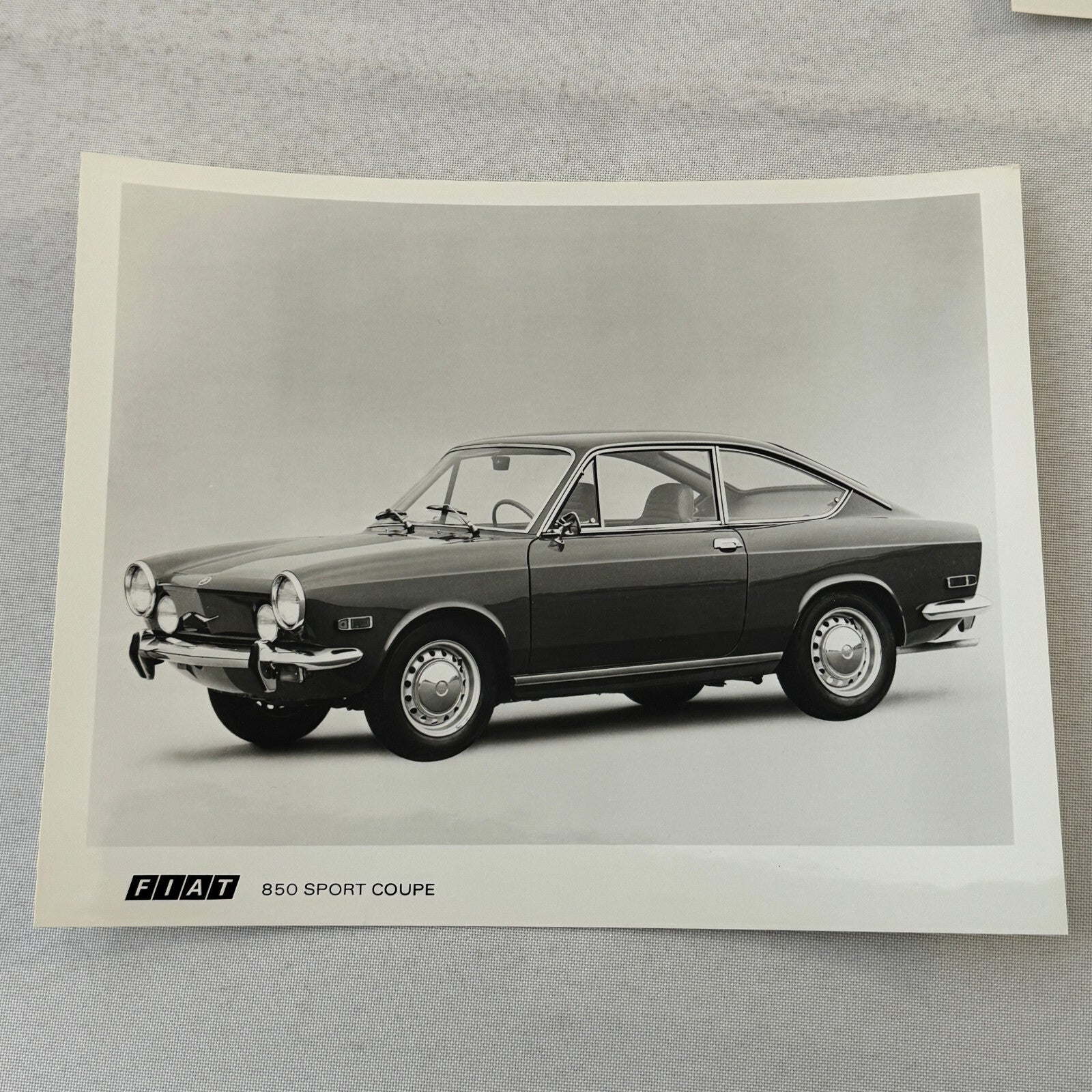 1970 Fiat Press Kit Brochure Photos 124 850 Sport Coupe 124S 850 Sedan