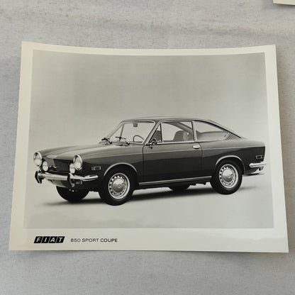 1970 Fiat Press Kit Brochure Photos 124 850 Sport Coupe 124S 850 Sedan