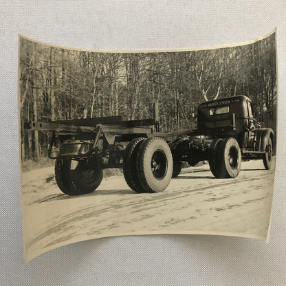 Vintage Photo Photograph of a Truck and Trailer - Denmark ? Harald Jensen 
