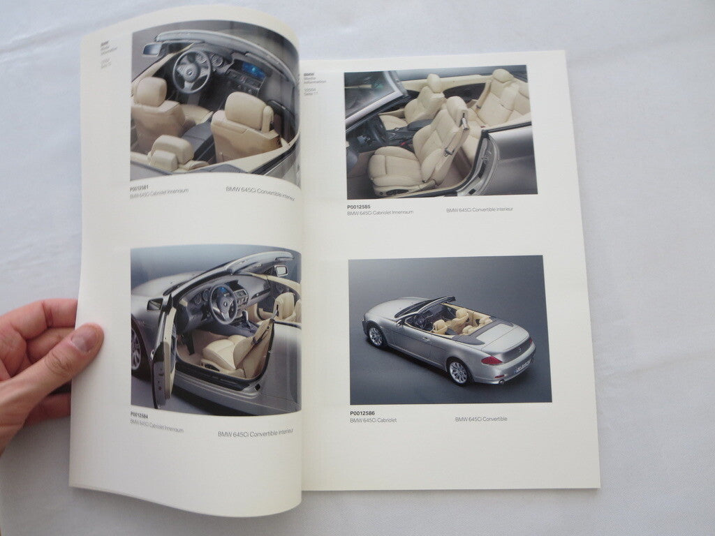 2004 BMW Press Kit Brochure Catalog 645Ci 6 Series X3 X5 