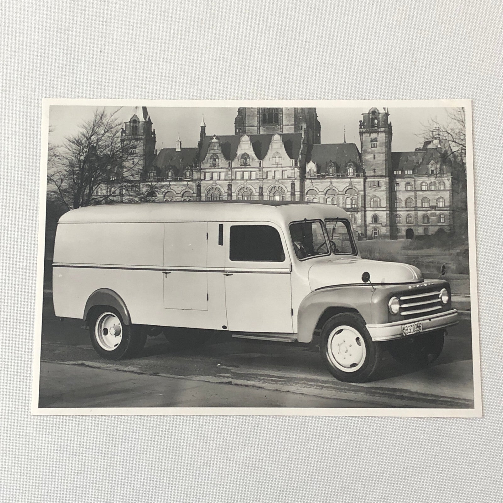 Vintage 1957 Hanomag L28 Truck Factory Photo Photograph Print 
