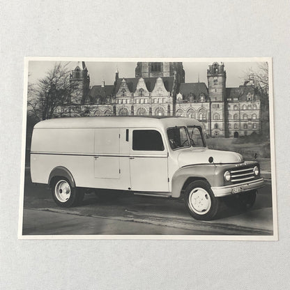 Vintage 1957 Hanomag L28 Truck Factory Photo Photograph Print 