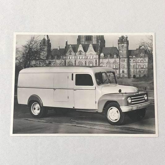 Vintage 1957 Hanomag L28 Truck Factory Photo Photograph Print 