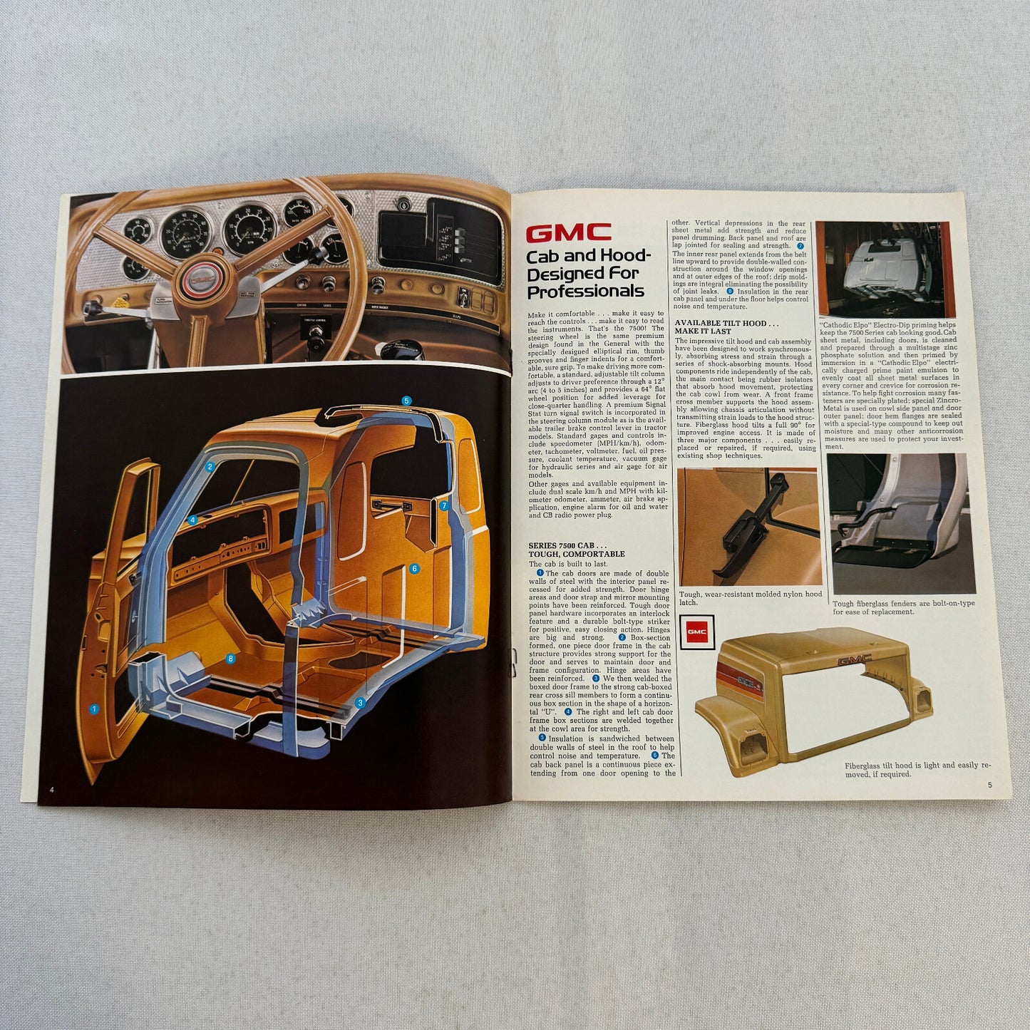 GMC 7500 Truck Sales Brochure Catalog Advertising