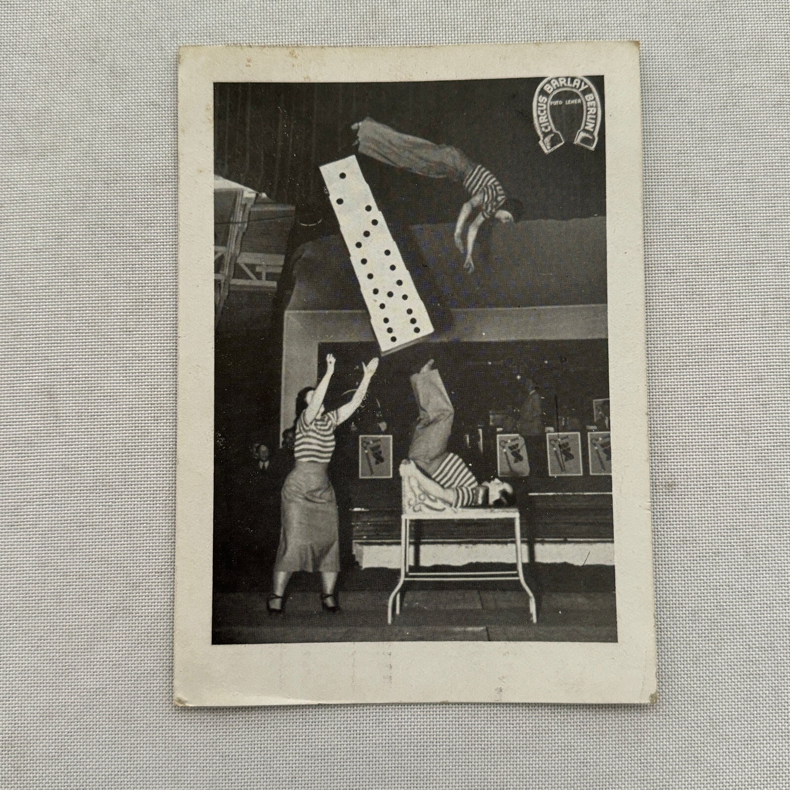 Circus Barlay Berlin Germany Les Ikarus Acrobat Juggling Tumbling Act Postcard