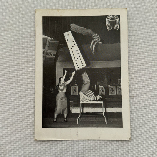 Circus Barlay Berlin Germany Les Ikarus Acrobat Juggling Tumbling Act Postcard
