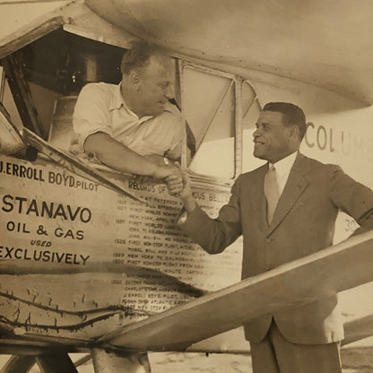 Press Photo Photograph Aviator Captain J. Errol Boyd Haiti Haitian Flight