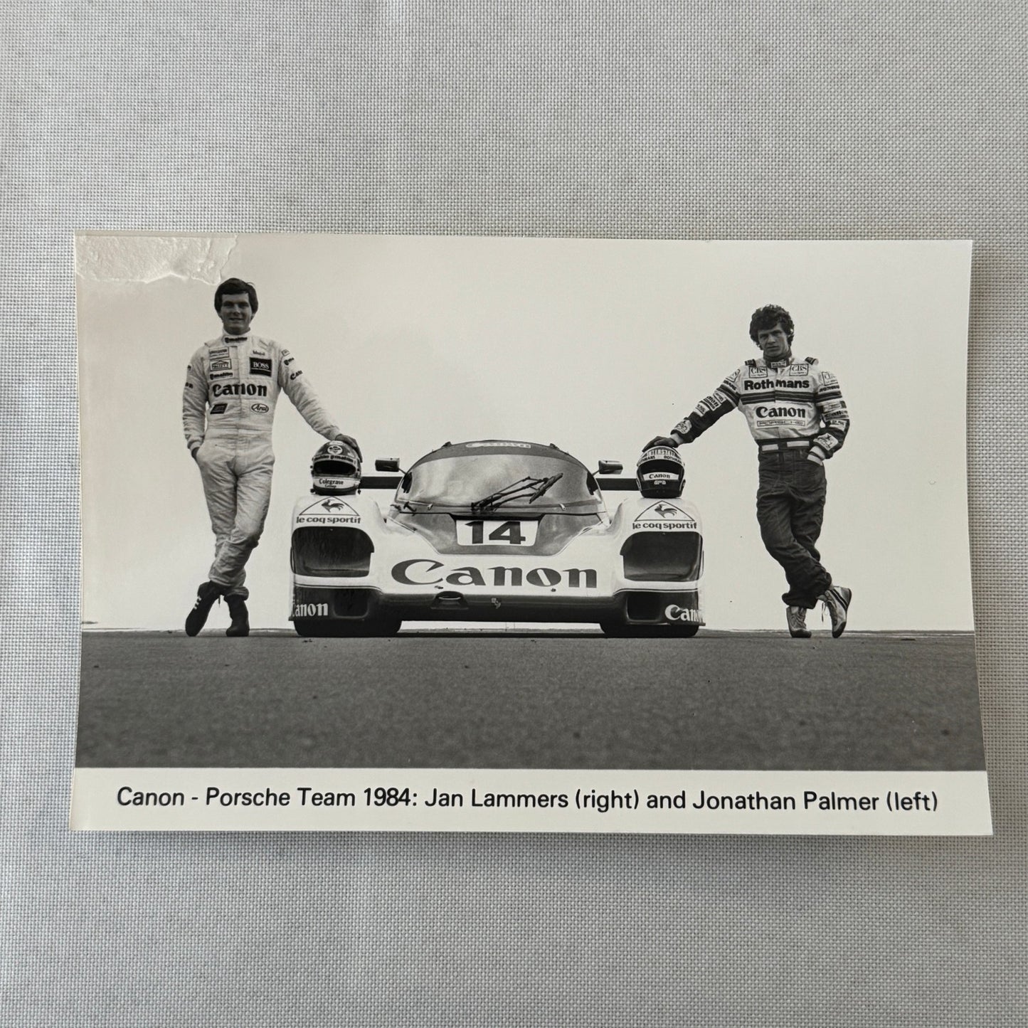 1984 Canon Porsche Racing Press Kit Photos Jan Lammers Jonathan Palmer