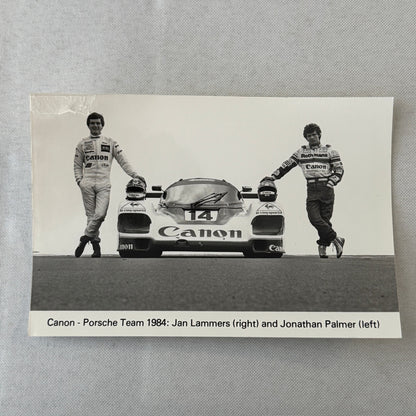 1984 Canon Porsche Racing Press Kit Photos Jan Lammers Jonathan Palmer