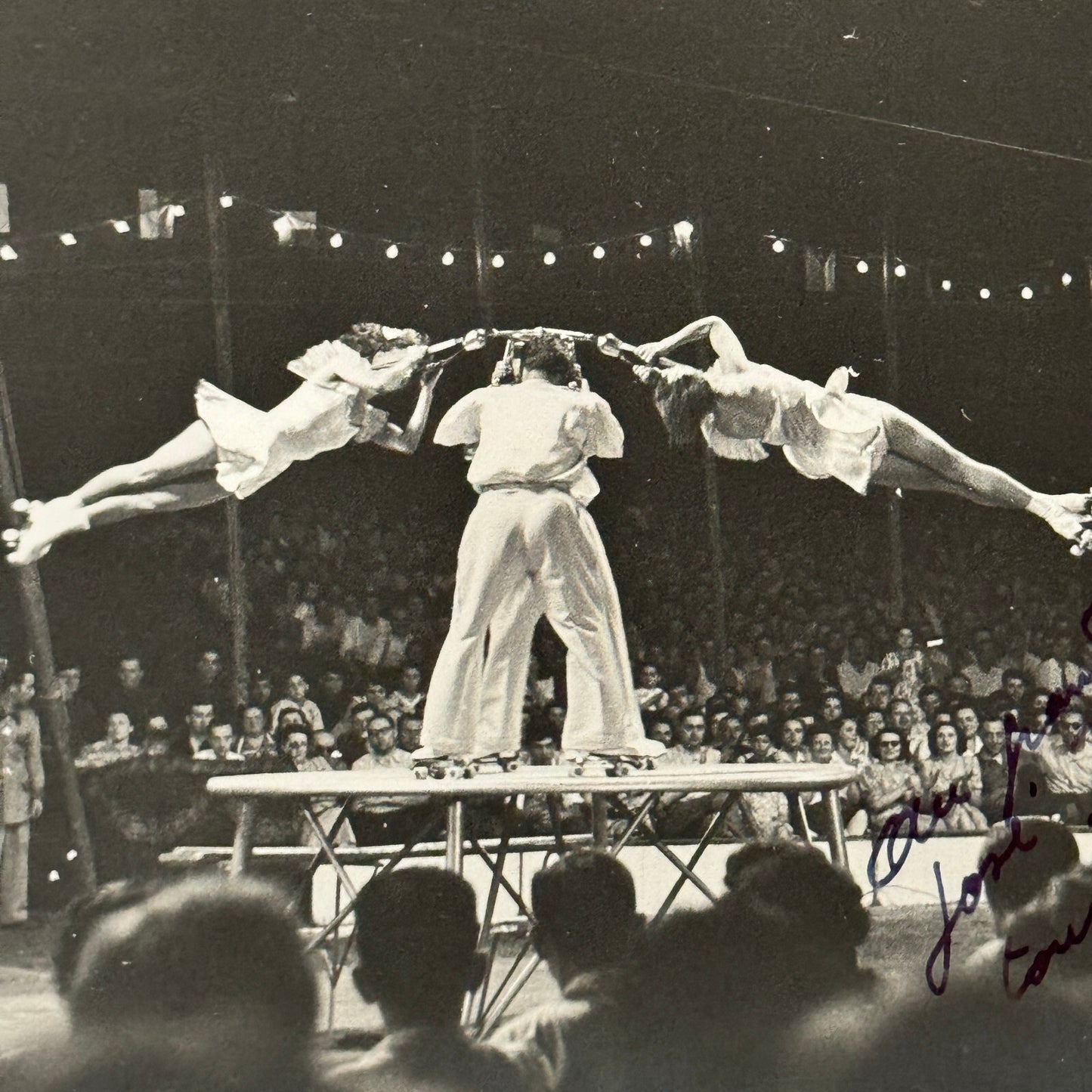 Vintage Circus Rollerskating Roller Skate Act Photo Photograph