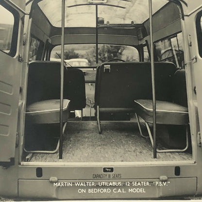 Vintage Martin Walter Utilabus 12 Seater PSV Photo Photograph Lot of 2 Bedford 
